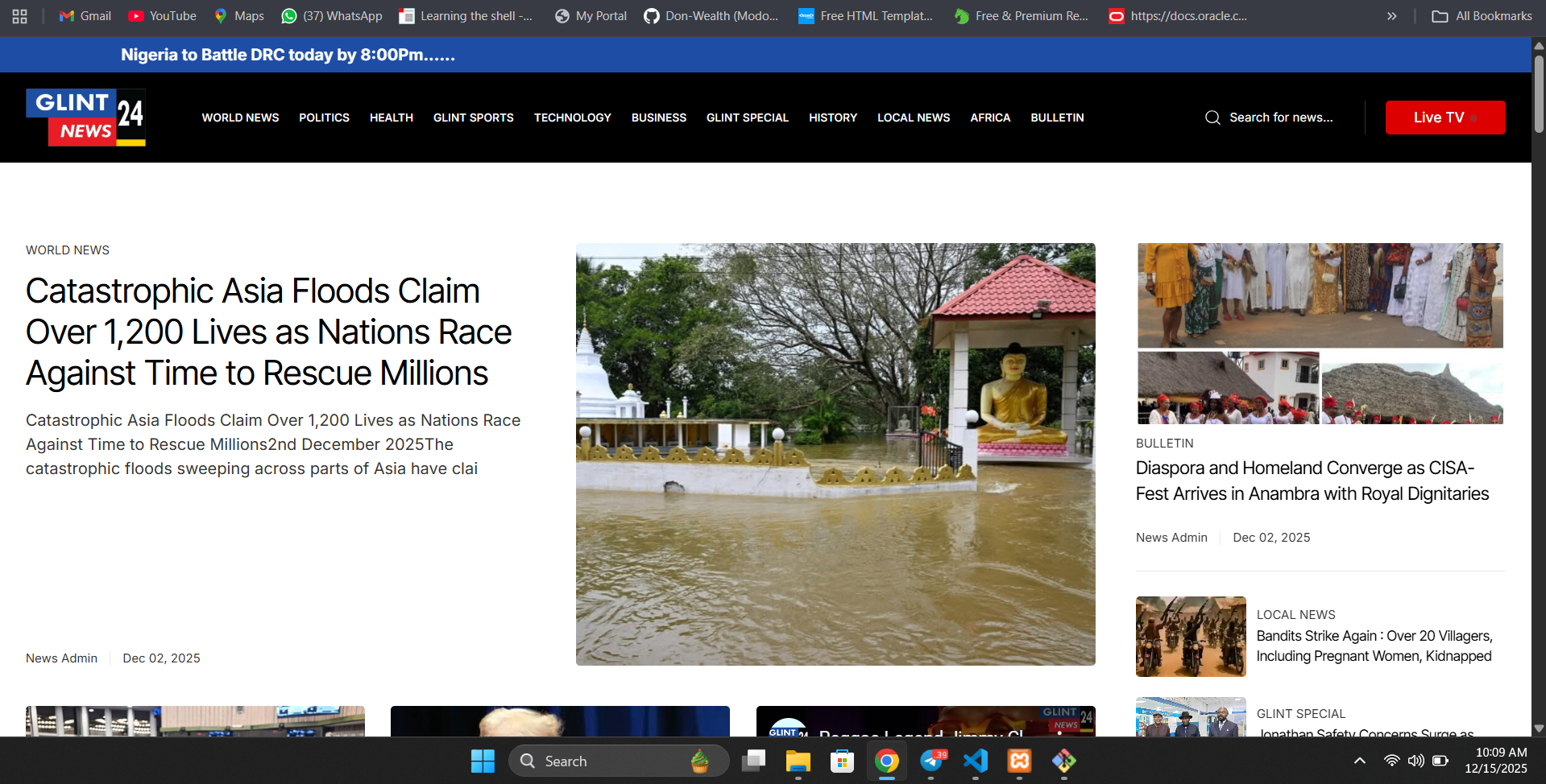 News Website and Content Management System