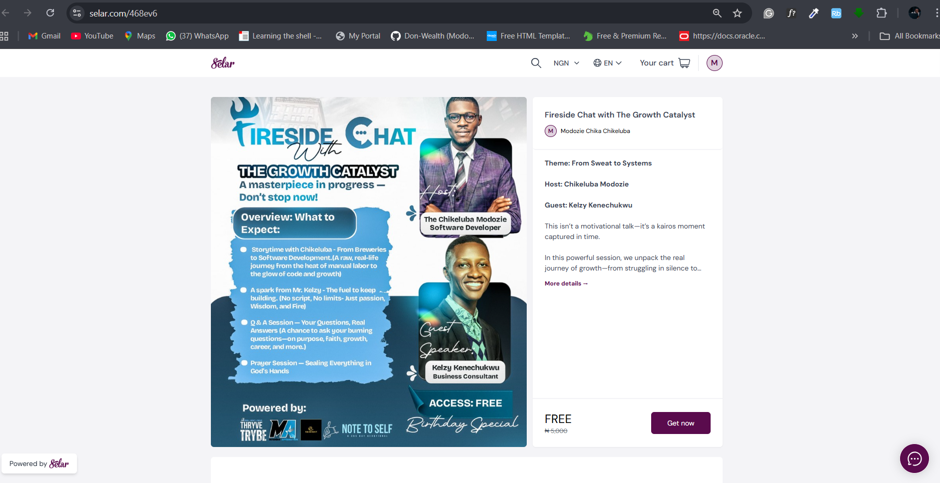 Fireside Chat with The Growth Catalyst. Theme: From Sweat to Systems